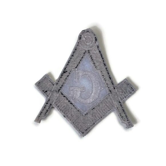 Masonic Free Mason Symbol Embroidered Patch - Picture 4 of 4